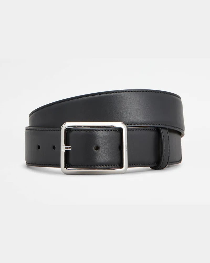 TOD'S Gürtel aus Leder, SCHWARZ, 95 - Belts Schwarz