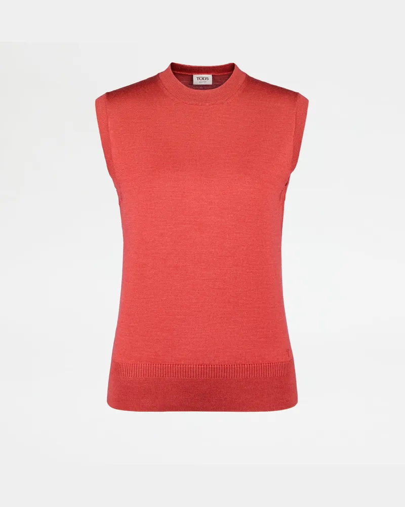 TOD'S Top aus einer Seidenstrickmischung, ROT Knitwear Rot