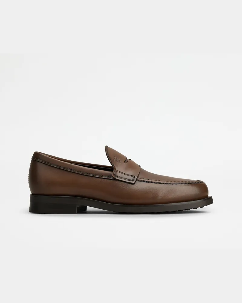 TOD'S Loafers aus Leder, BRAUN Shoes Braun