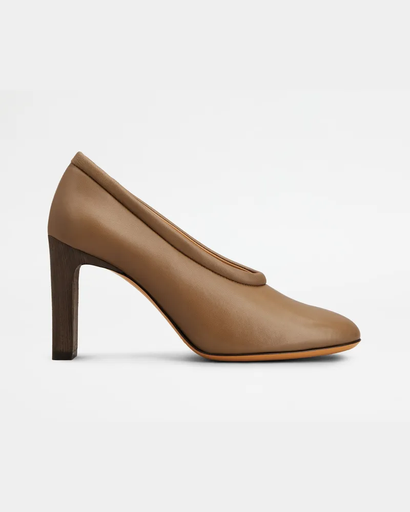 TOD'S Pumps aus Nappaleder, BRAUN Shoes Braun