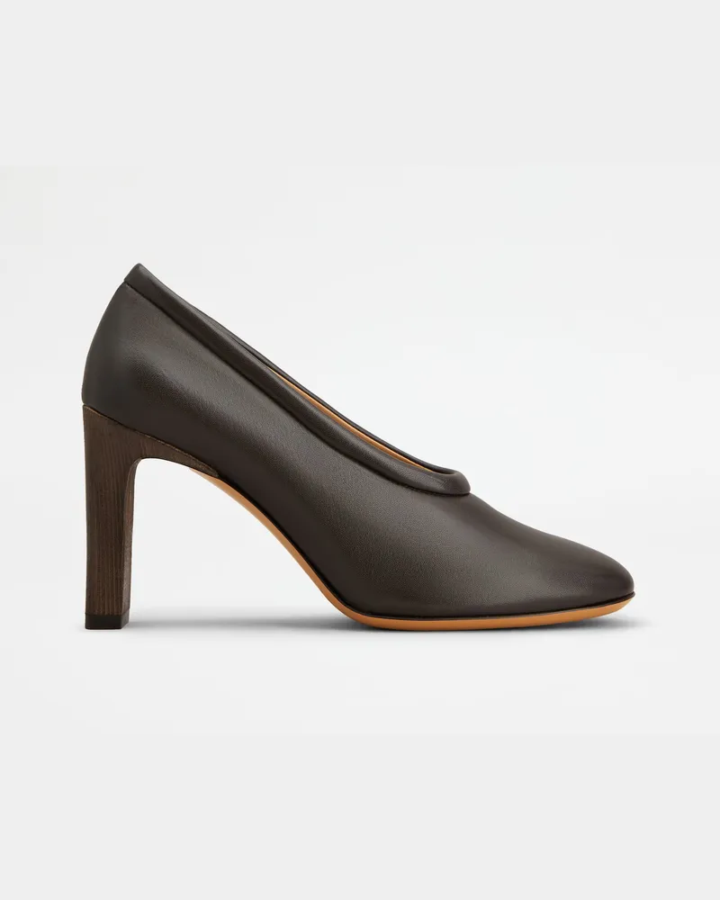 TOD'S Pumps aus Nappaleder, BRAUN Shoes Braun