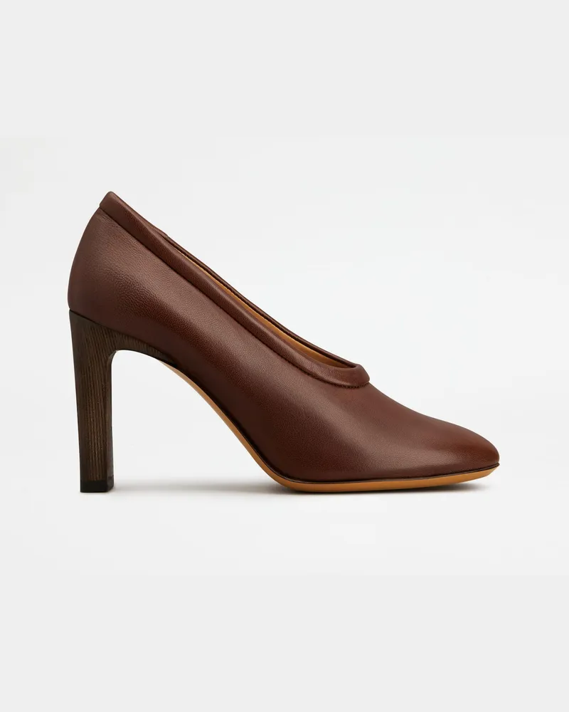 TOD'S Pumps aus Nappaleder, BRAUN Shoes Braun