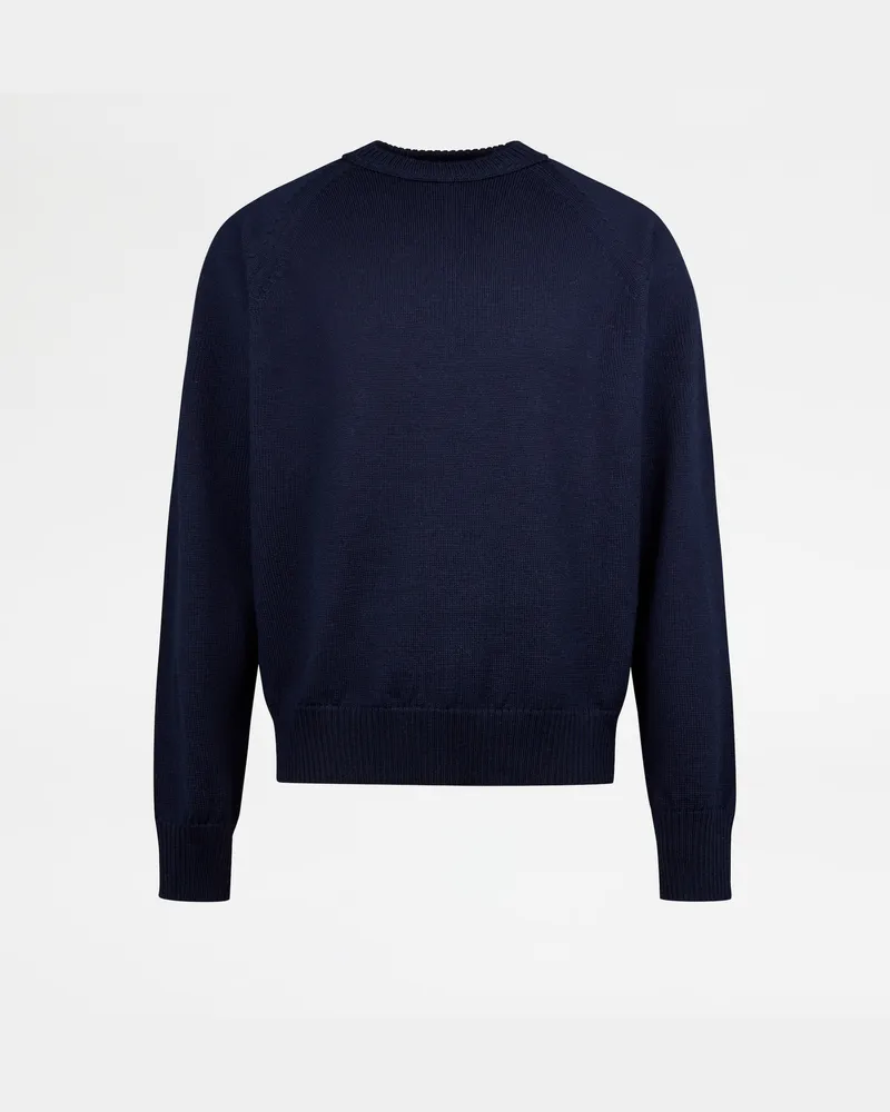 TOD'S Rundhalspullover aus Merinowlle, BLAU, XX - Knitwear Blau