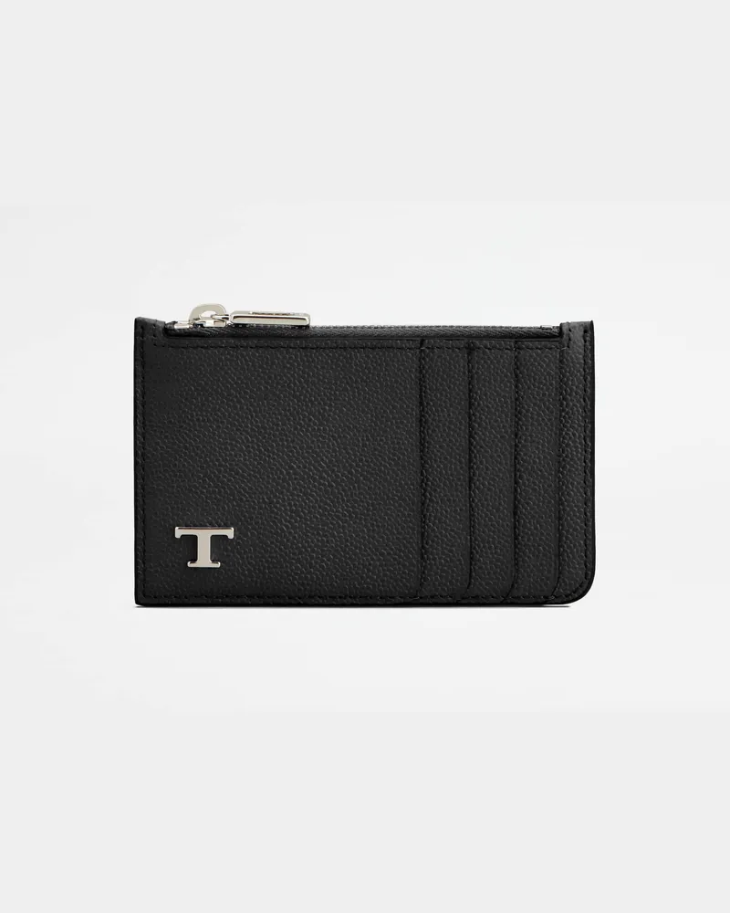 TOD'S Kreditkartenetui aus Leder, SCHWARZ,  - Wallets Schwarz