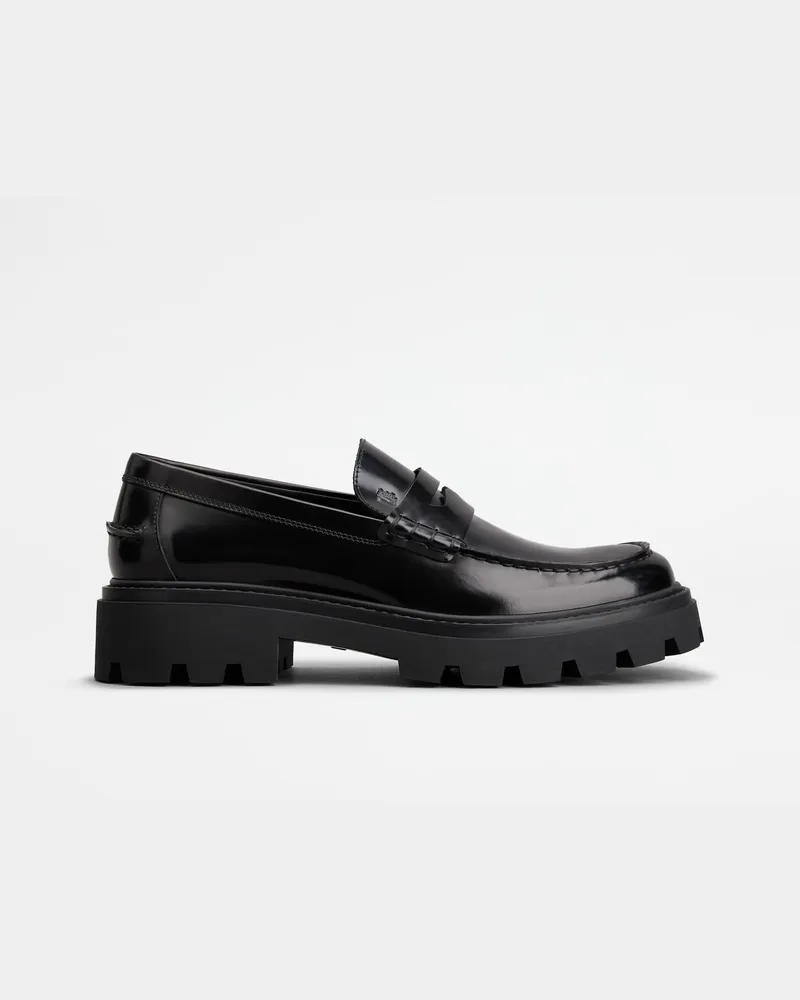 TOD'S Loafer Tod's aus Leder, SCHWARZ Shoes Schwarz