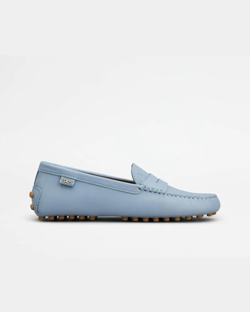 TOD'S Mokassins Gommino aus Leder, HELLBLAU Shoes Hellblau