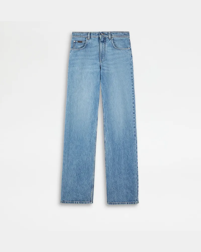 TOD'S 5-Pocket-Jeans Bleached, BLAU Trousers Blau