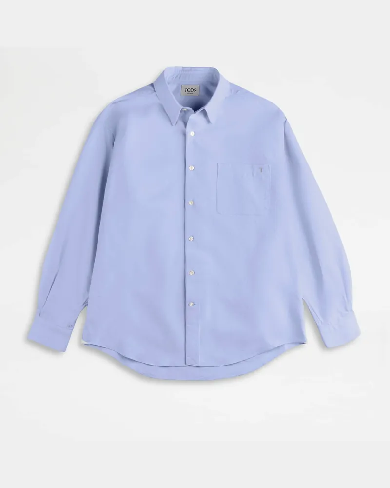 TOD'S Hemd Relaxed Fit aus Oxford-Baumwolle, HIMMELBLAU, XX - Shirts Himmelblau