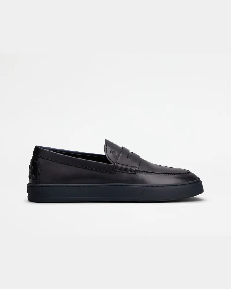 TOD'S Loafers aus Leder, BLAU Shoes Blau