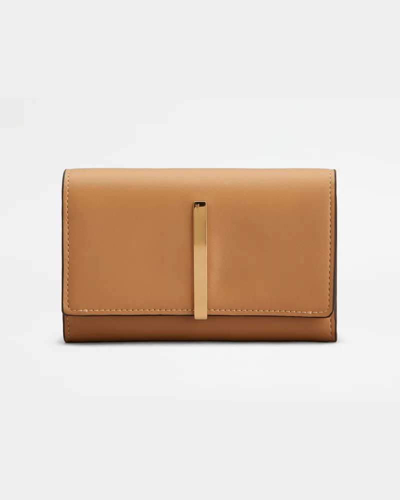 TOD'S Portemonnaie aus Leder, NATUR,  - Wallets Natur