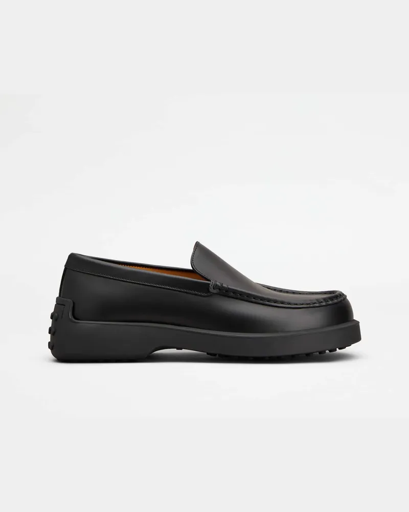 TOD'S Slipper-Loafers aus Leder, SCHWARZ Shoes Schwarz