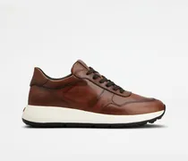 Sneakers Red Dot aus Leder, BRAUN Shoes