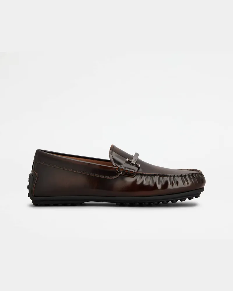TOD'S Mokassins City Gommino aus Leder, BRAUN Shoes Braun
