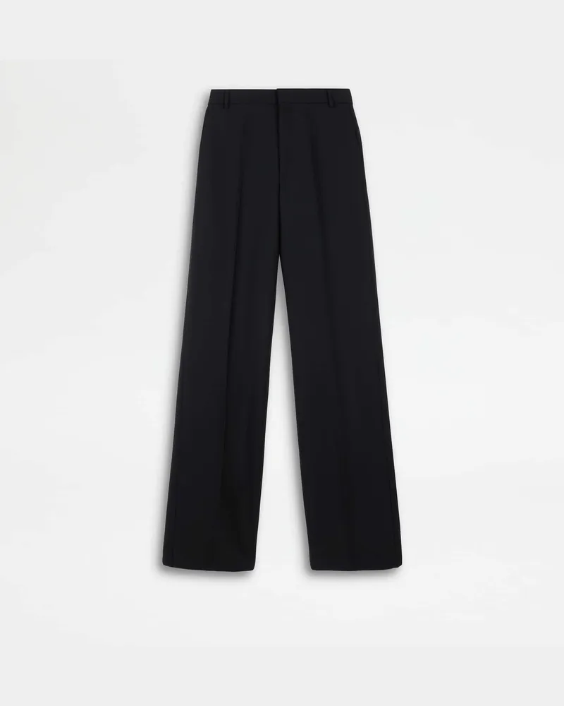 TOD'S Hose aus Wolle, SCHWARZ Trousers Schwarz