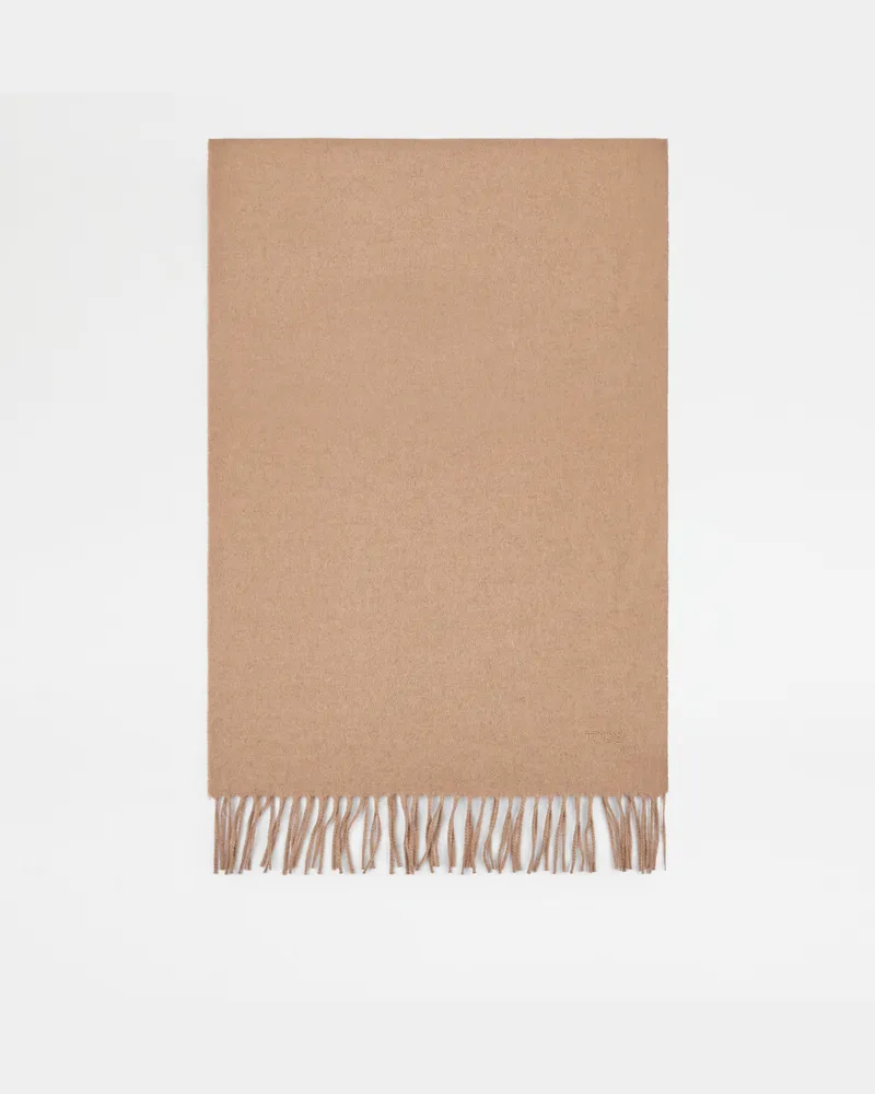 TOD'S Schal aus Kaschmir-Drap - Größe Large, BEIGE,  - Bags Beige