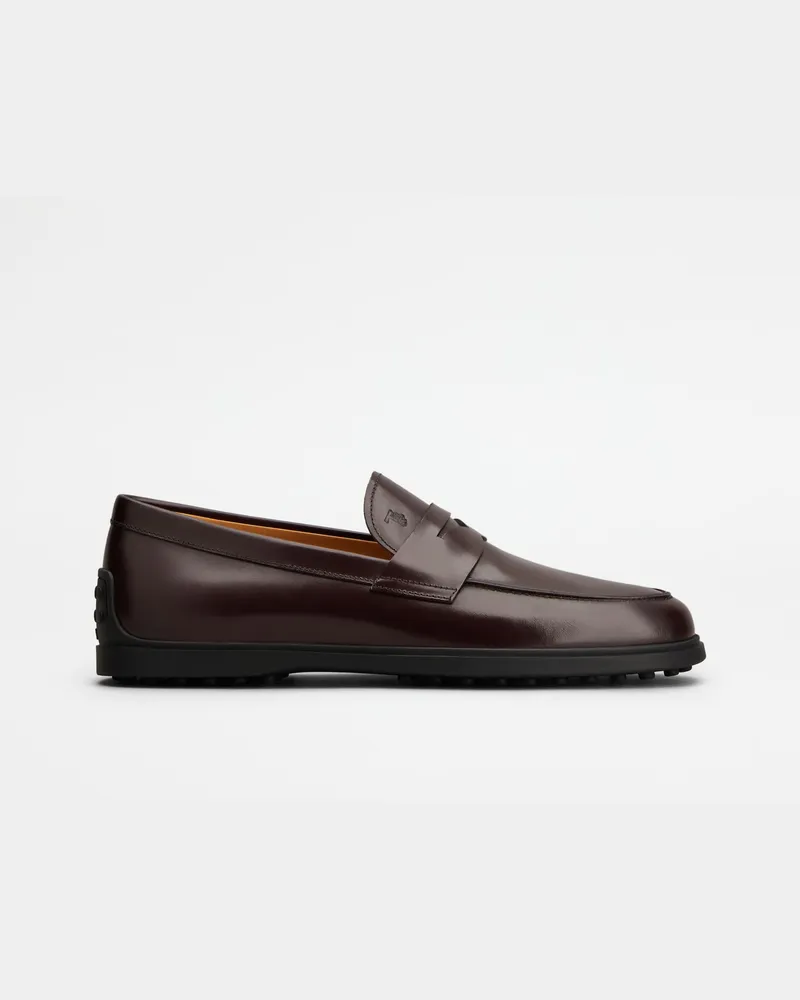 TOD'S Loafers aus Leder, BORDEAUX Shoes Bordeaux