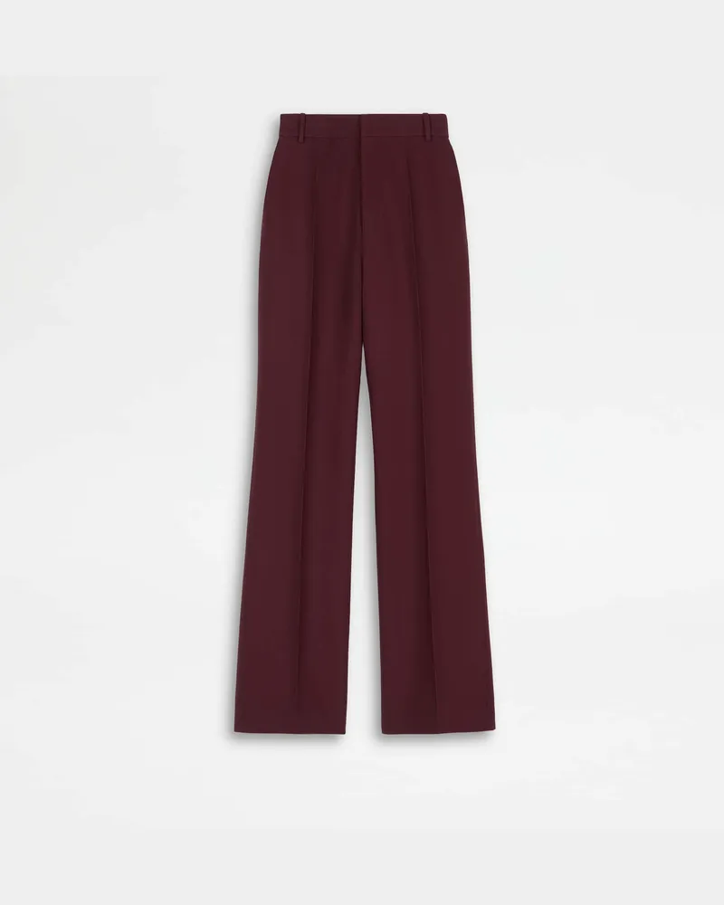 TOD'S Hose aus Wolle, BORDEAUX Trousers Bordeaux