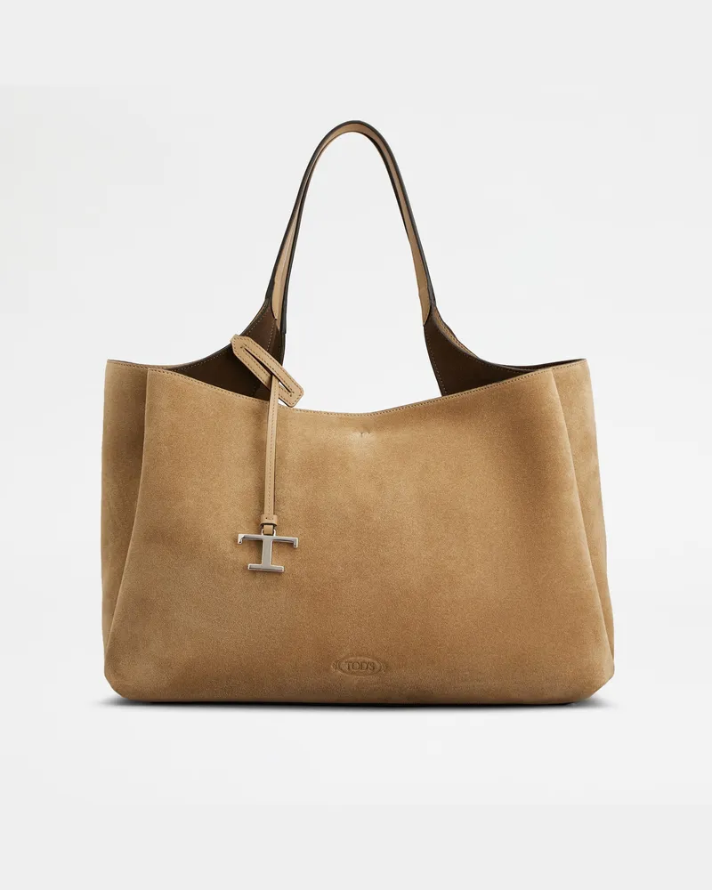 TOD'S Tasche Tod's aus Veloursleder Medium, BRAUN,  - Bags Braun