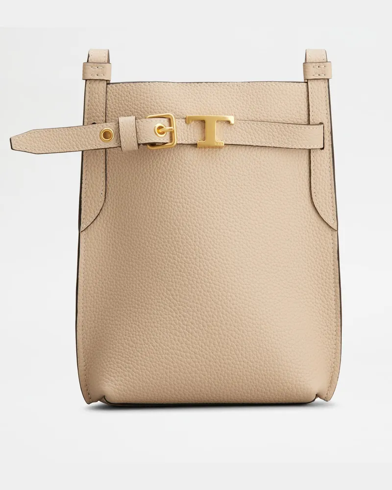 TOD'S Handy-Etui aus Leder Large, BEIGE,  - Wallets Beige