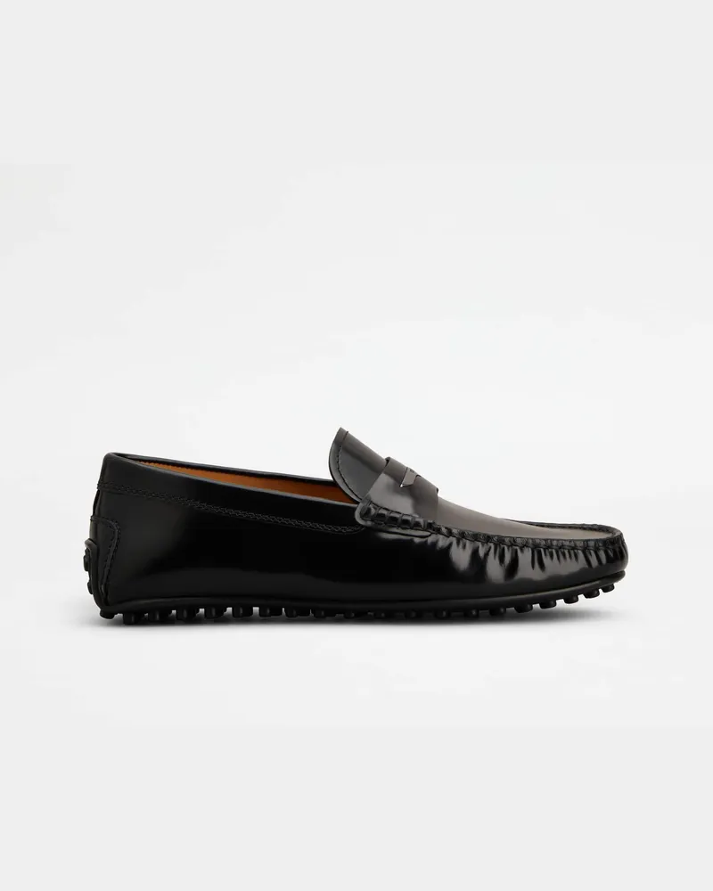 TOD'S Mokassins City Gommino aus Leder, SCHWARZ Shoes Schwarz