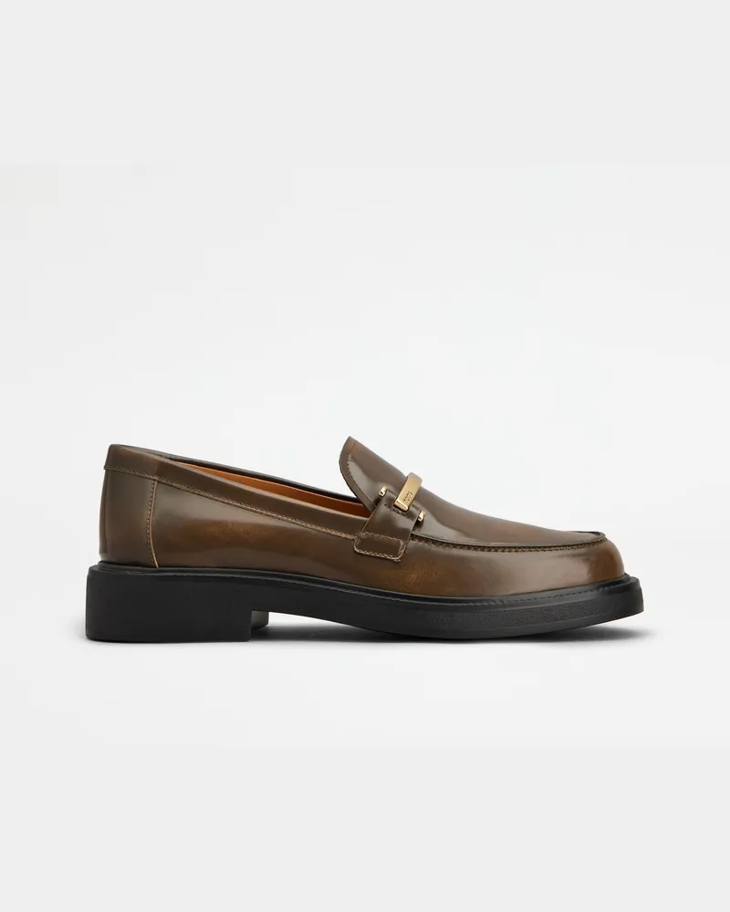 TOD'S Loafers aus Leder, BRAUN Shoes Braun