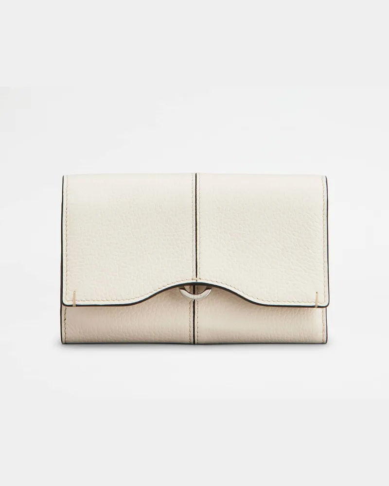 TOD'S Portemonnaie aus Leder, WEISS,  - Wallets Weiss