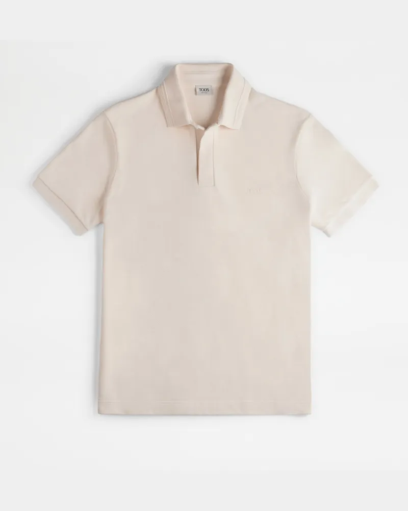 TOD'S Poloshirt aus Pikee, CREME, XX - Shirts Creme