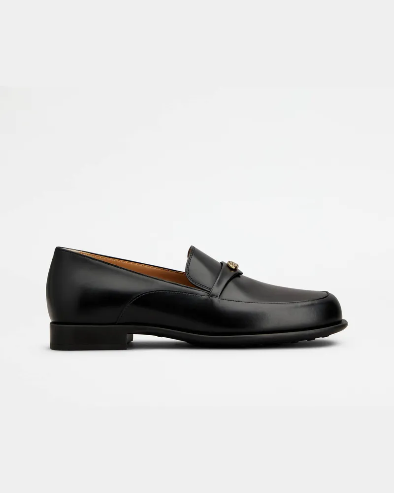 TOD'S Loafers aus Leder, SCHWARZ Shoes Schwarz