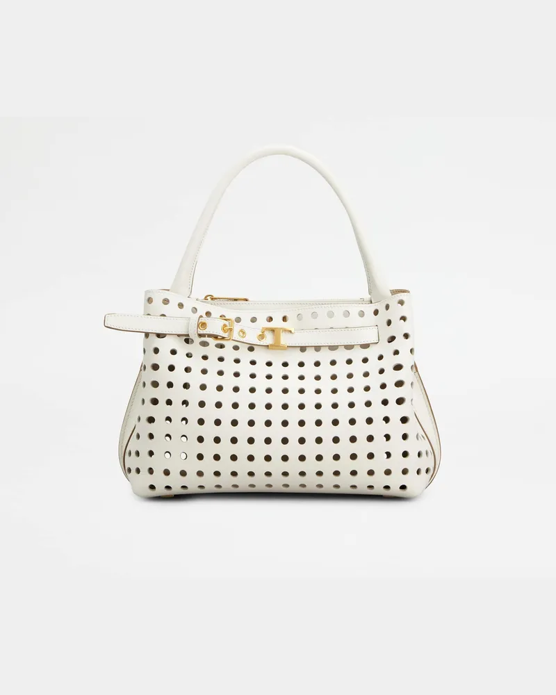 TOD'S Handtasche aus Leder Mini, WEISS,  - Bags Weiss