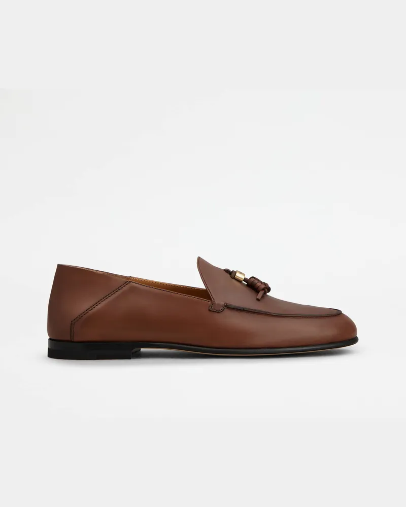 TOD'S Mule-Loafers aus Leder, BRAUN Shoes Braun