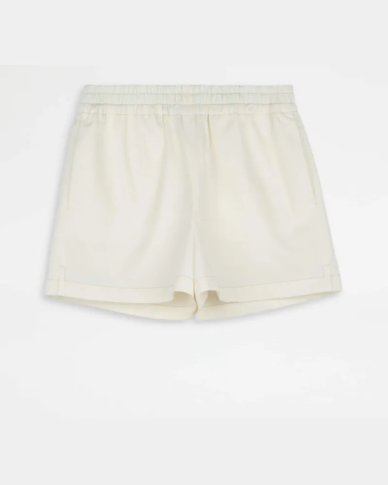TOD'S Shorts aus einer Seidenmischung, WEISS Trousers Weiss