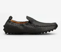 Mokassins Gommino Glove aus Pythonleder, GRAU Shoes