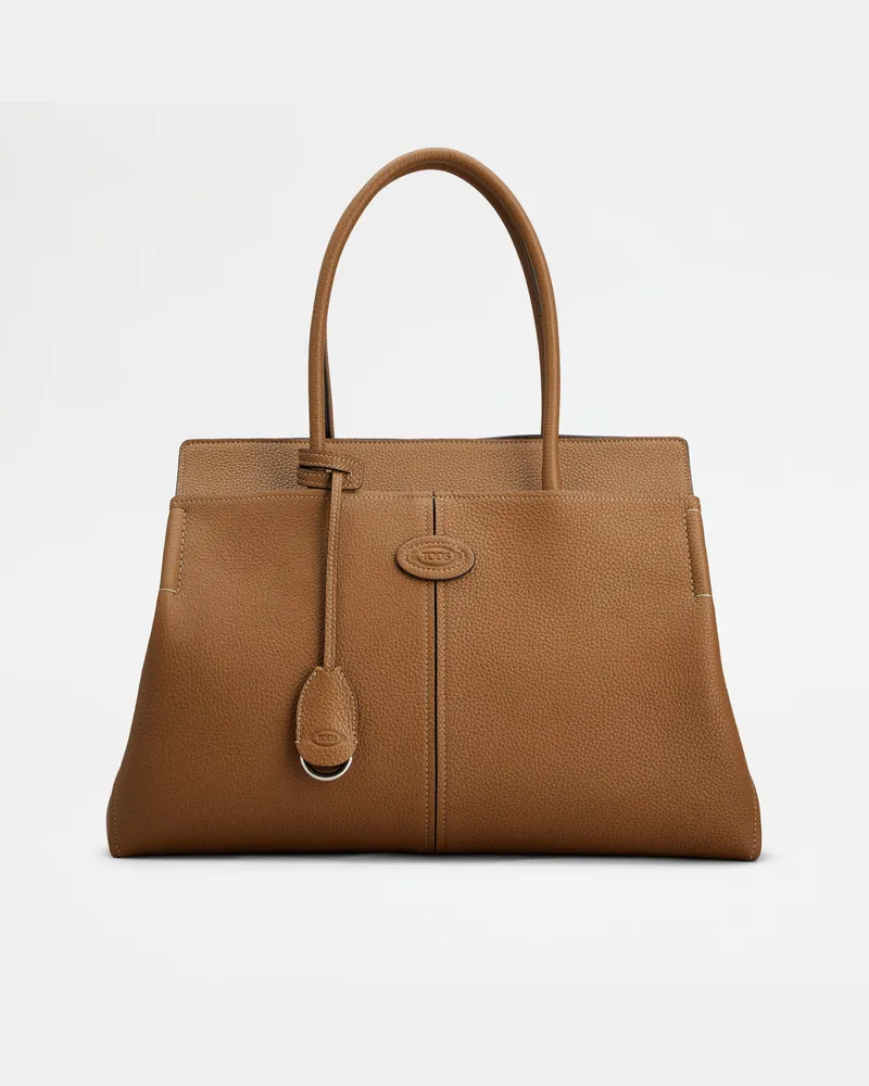 TOD'S Di Bag Shopper aus Leder Medium, BRAUN,  - Bags Braun
