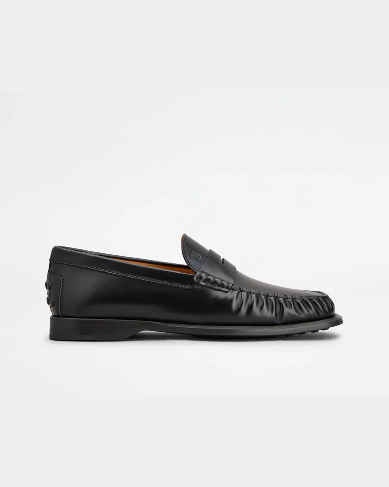 TOD'S Loafers aus Leder, SCHWARZ Shoes Schwarz