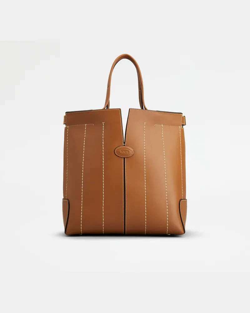 TOD'S Di Bag Folio aus Leder Small, BRAUN,  - Bags Braun
