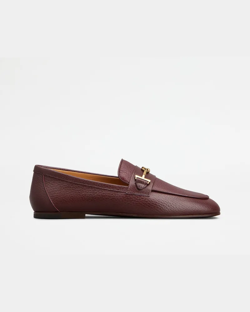 TOD'S Loafers aus Leder, BORDEAUX Shoes Bordeaux