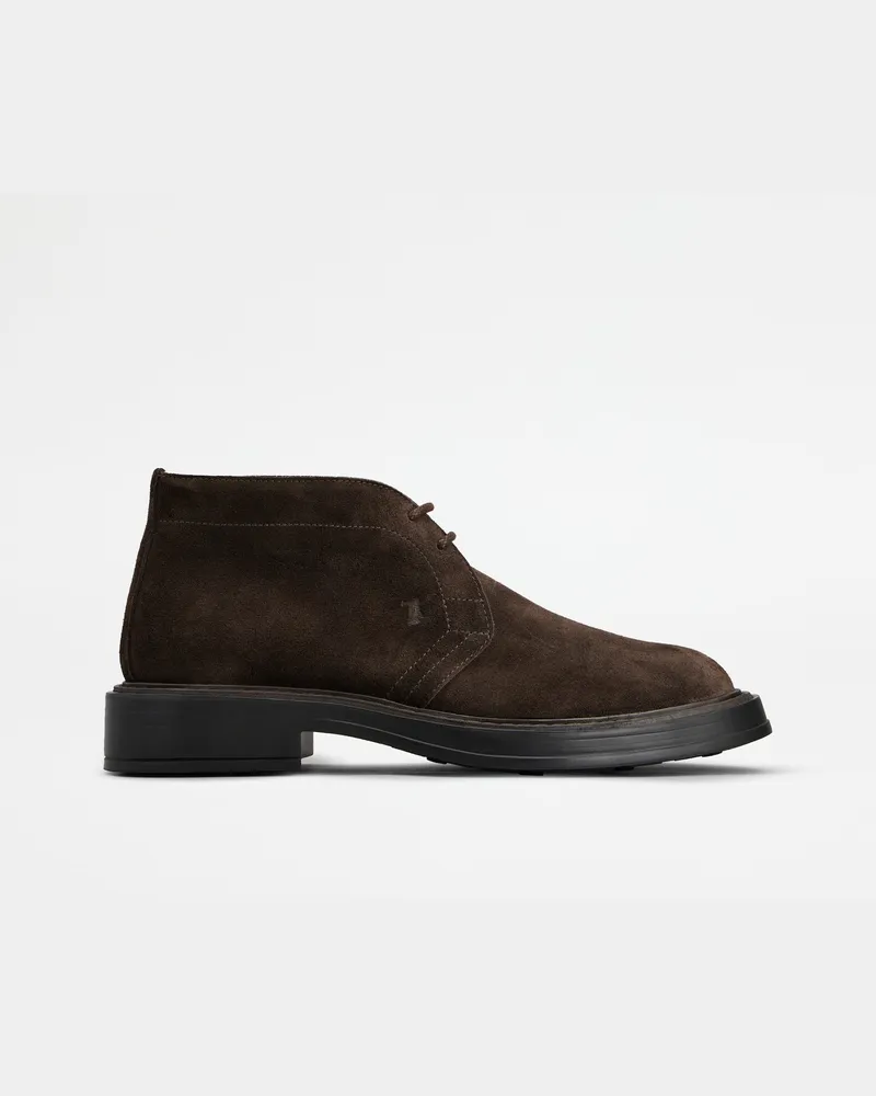 TOD'S Desert Boots aus Veloursleder, BRAUN Shoes Braun