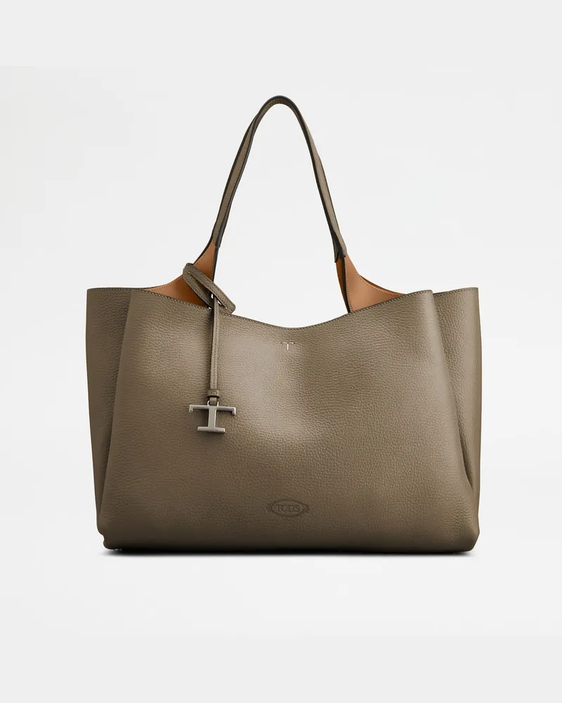 TOD'S Tasche Tod's aus Leder Medium, BRAUN,GRAU,  - Bags Braun