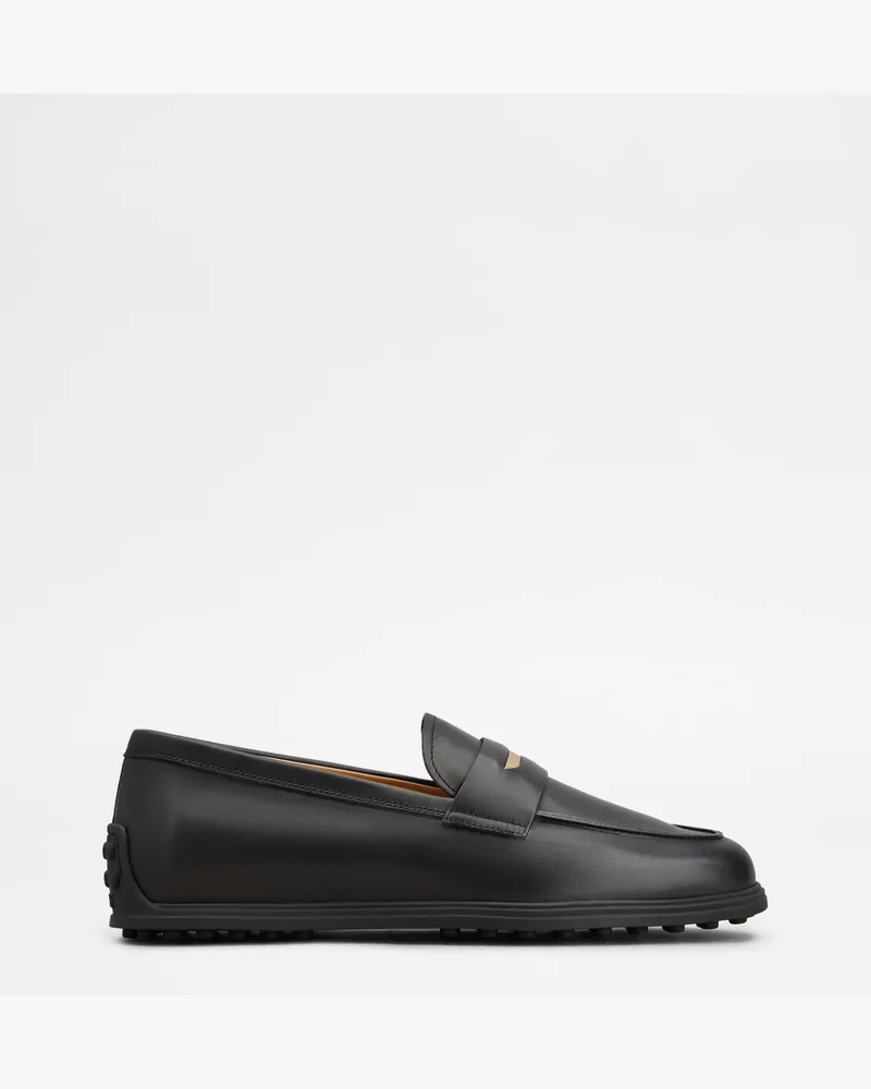 TOD'S Loafers aus Leder, SCHWARZ Shoes Schwarz