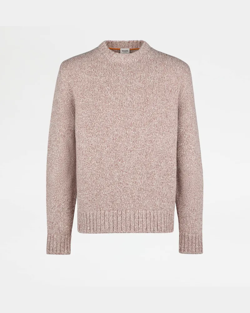 TOD'S Rundhalspullover aus einer Kaschmirmischung, CREME, XX - Knitwear Creme
