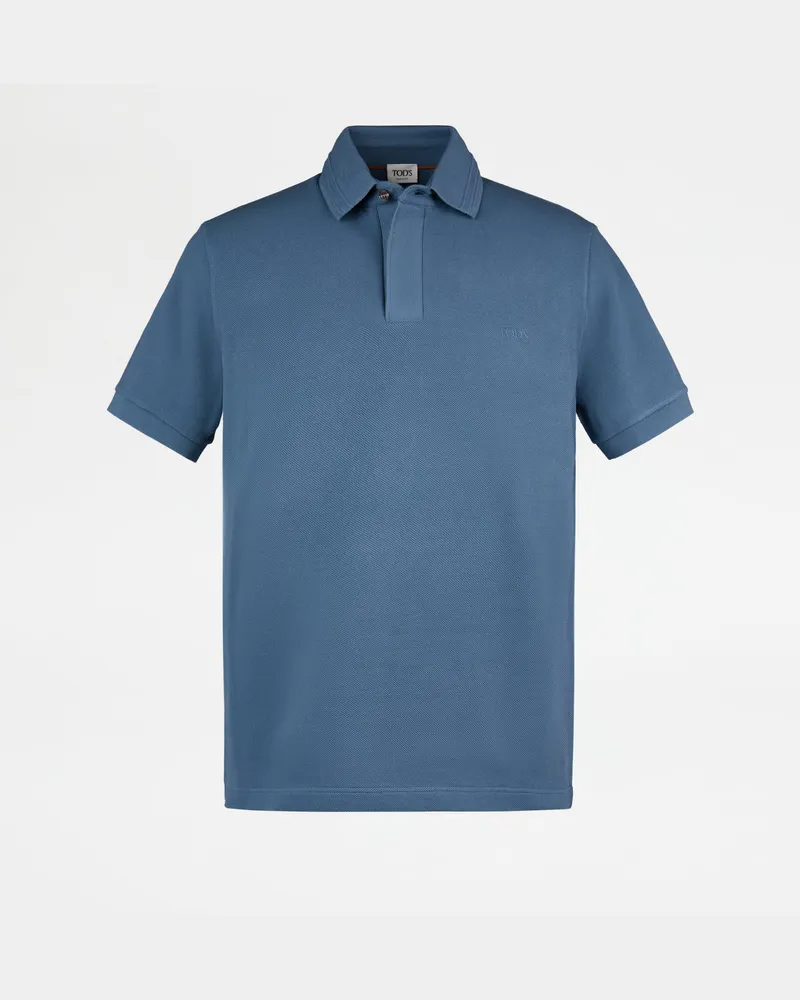 TOD'S Poloshirt aus Piqué, BLAU Shirts Blau