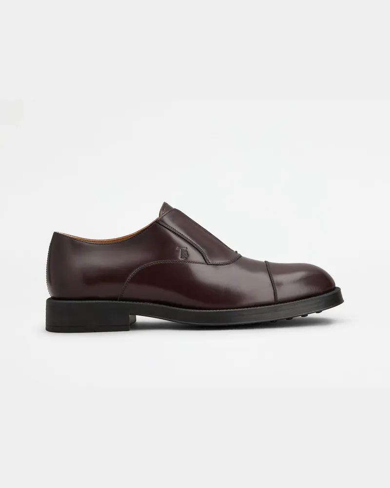 TOD'S Schnürschuhe aus Leder, BORDEAUX Shoes Bordeaux
