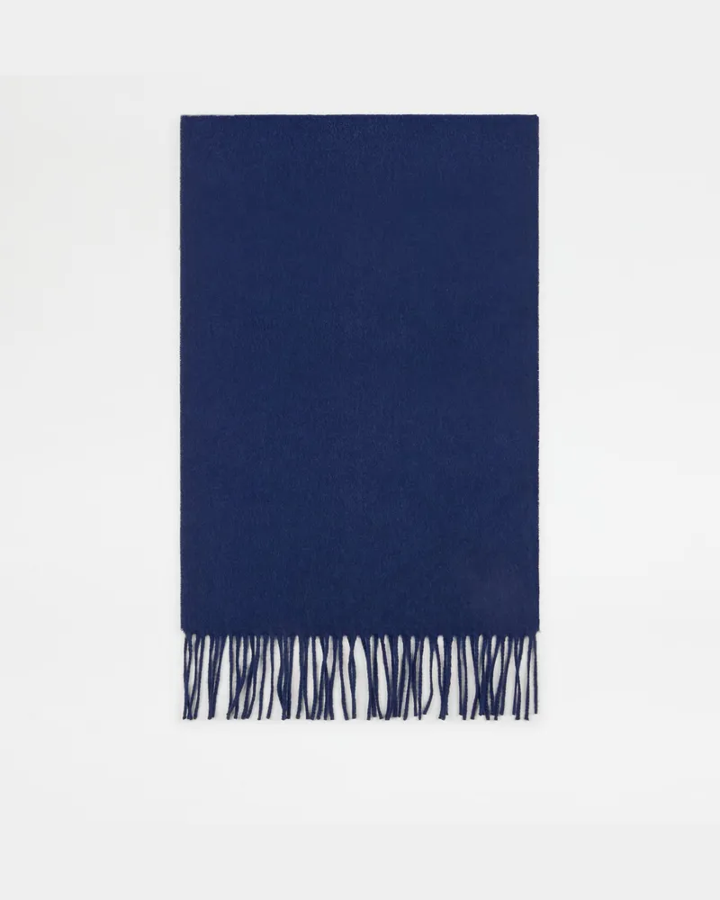 TOD'S Schal aus Kaschmir-Drap - Größe Small, BLAU,  - Bags Blau
