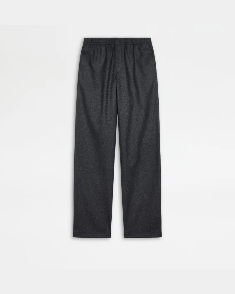 TOD'S Hose aus Flanell mit Tunnelzug, GRAU Trousers Grau