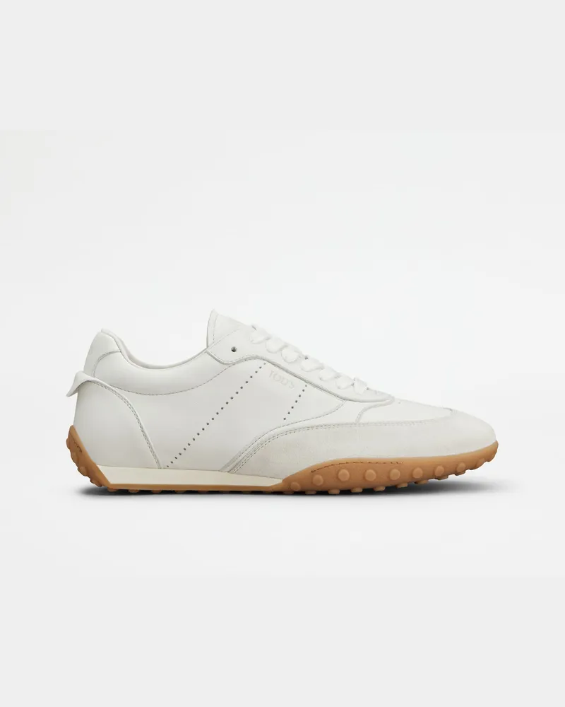 TOD'S Sneakers aus Leder, WEISS Shoes Weiss