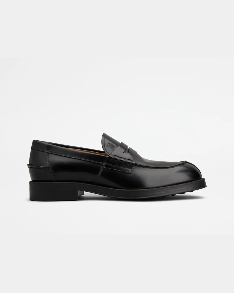 TOD'S Loafers aus Leder, SCHWARZ Shoes Schwarz