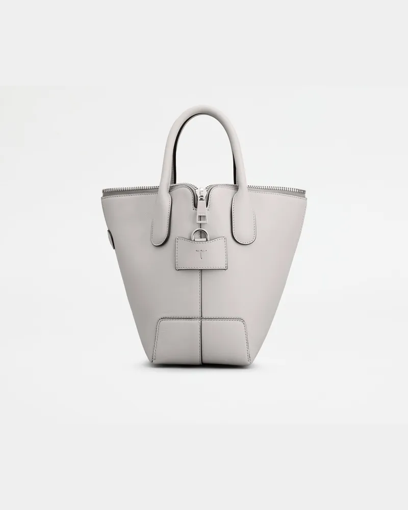 TOD'S Di Bag Swing aus Leder Mini, GRAU,  - Bags Grau