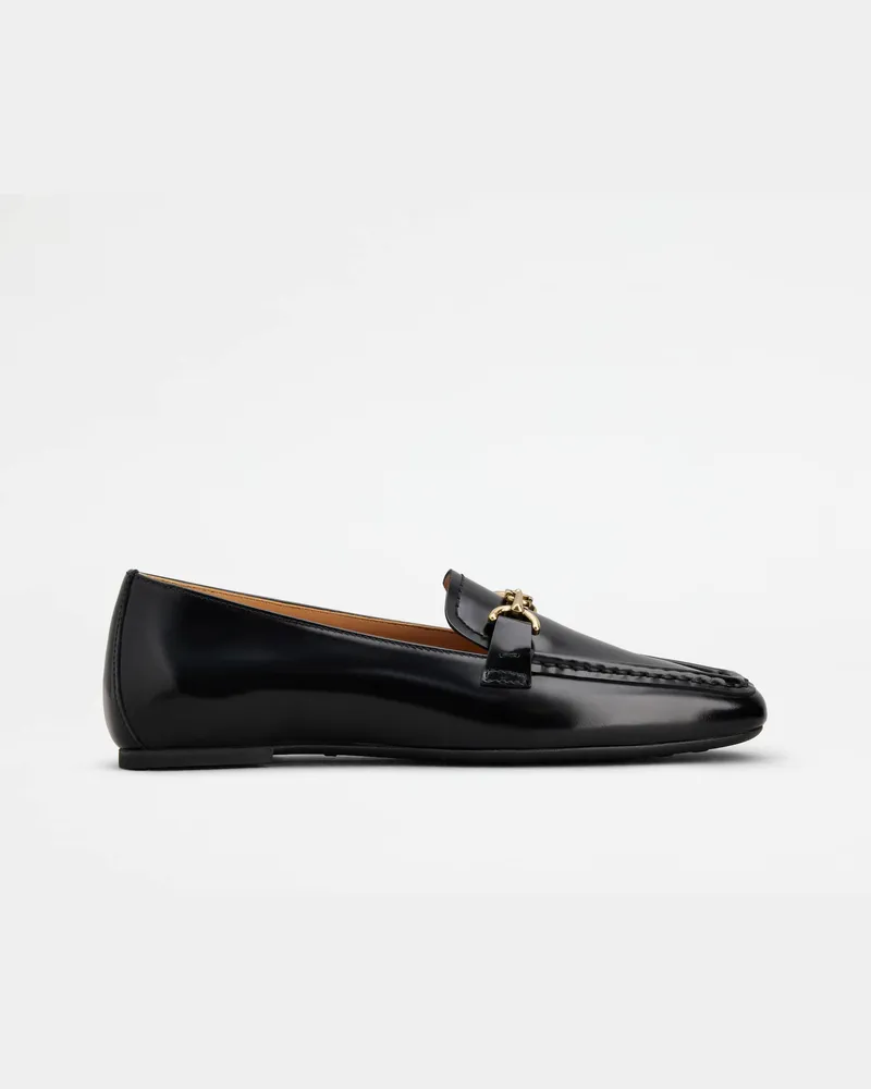 TOD'S Loafers aus Leder, SCHWARZ Shoes Schwarz