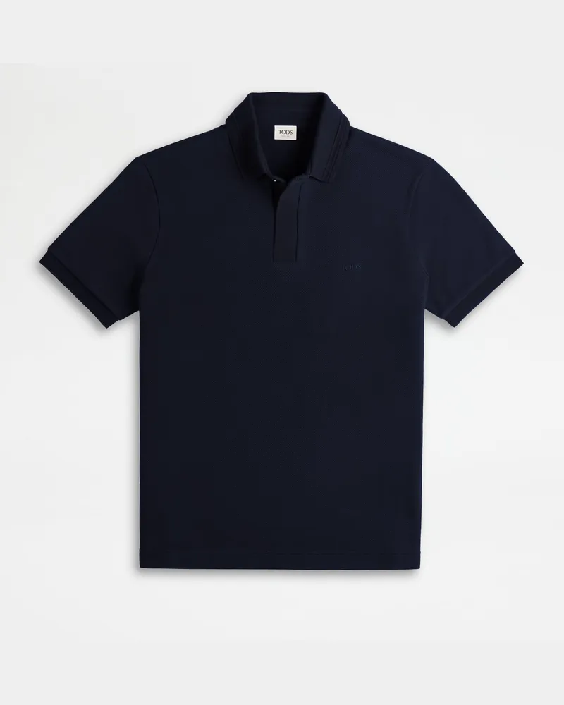 TOD'S Poloshirt aus Pikee, BLAU, XX - Shirts Blau