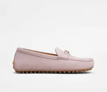 Mokassins City Gommino aus Nubukleder, LILA Shoes